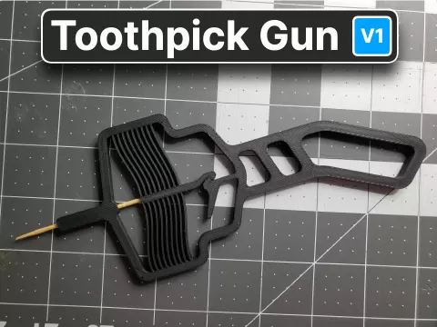 Toothpick Gun (Compliant mechanism)