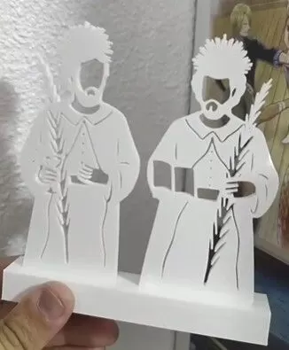 Silhouette of Saint Cosmas and Damian - Torredonjimeno (Jaén)