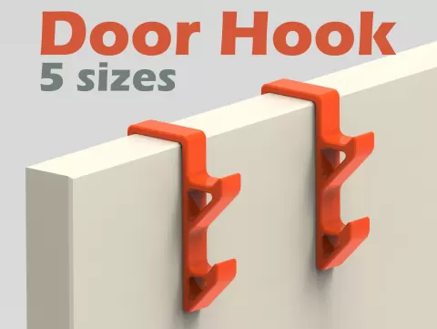 Door Hook - 5 variations ( Parametric )