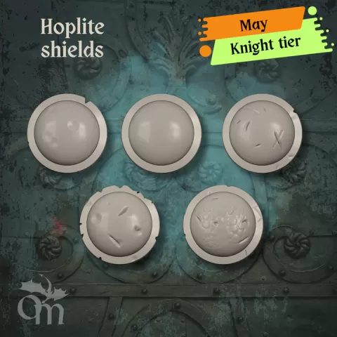 Hoplite shields by Olaf Miniatures Bits