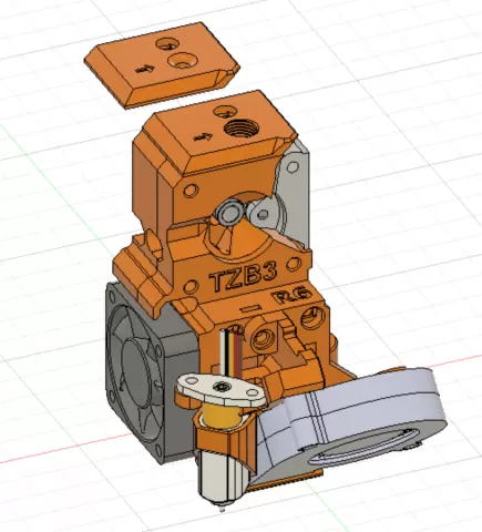 TZB MK3S+:MK2.5S+/MMU2S Extruder (MMU2S NO TOWER!) V3