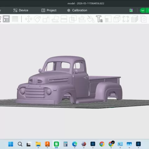 1948 MERCURY M-47 PICKUP TRUCK, hollow cab, solid bed, shell model body, rc, truck, crawler, scale, trail build, display, resin or fdm, 3d print, stl file