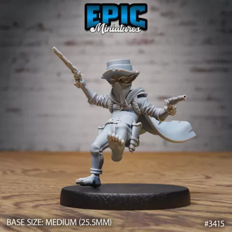 Goblin Bandit or Sheriff Jumping / Ruthless Goblinoid / Green Skin Lawman / Evil Ogre / Criminal Villager / Wild West Encounter by Epic-Miniatures