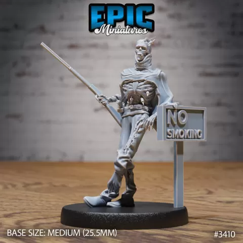 Undead Dynamite Bandit / Bank Robber / Ruthless Trickster / Criminal Villager / Wild West Encounter by Epic-Miniatures