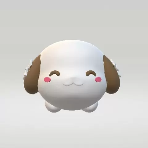 chibi dog 3D printable model
