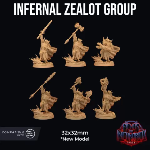 Drakoth Zealot | PRESUPPORTED | Fiends of Incandriox by The Dragon Trappers Lodge