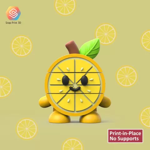 Flexi Lemon by SNAP PRINT 3D