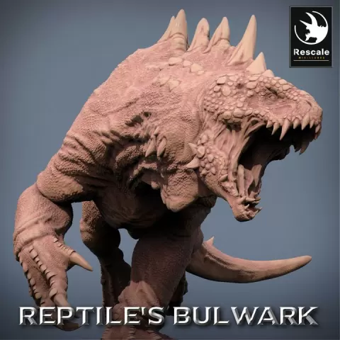 Crested Varan Jump by Rescale Miniatures