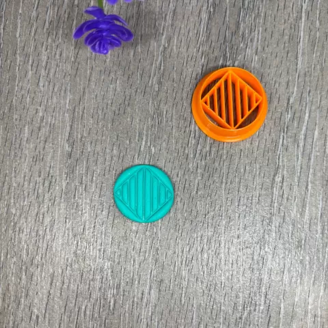 CIRCLE WITH LINES CLAY CUTTER - Picasso 3D