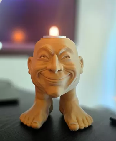 SmileyTeaCandleHolder