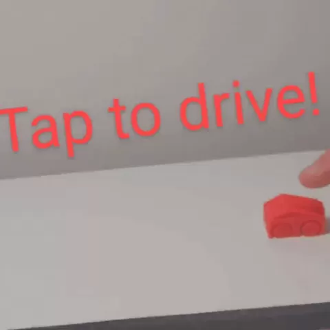 Print-in-place launchable car toy.