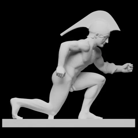 Kneeling Warrior - Temple of Aphaia (West Pediment) by SMK - Statens Museum for Kunst