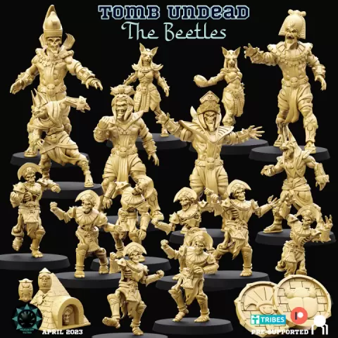 Tomb Undead - The Beetles - Fantasy Football by Realm of Paths