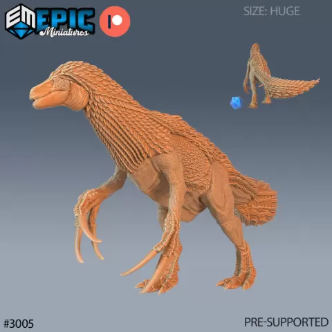 Therizinosaurus / Scythe Lizard / Theropoda Dinosaur / Ancient Predator / Dino World / Hunting Raptor / Jurassic Encounter by Epic-Miniatures