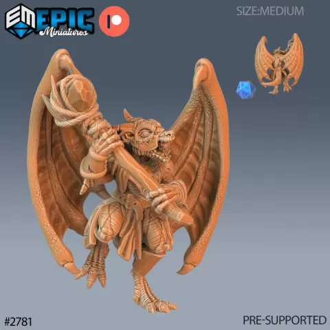 Winged Kobold Tribe Hammer / Draconic War Lizard / Armored Dragon Servant / Dragonkin / Dragonborn Ranger by Epic-Miniatures