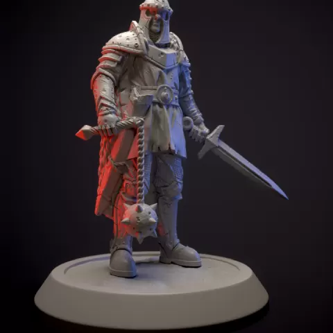 Fallen knight by Sam Bolotnikov