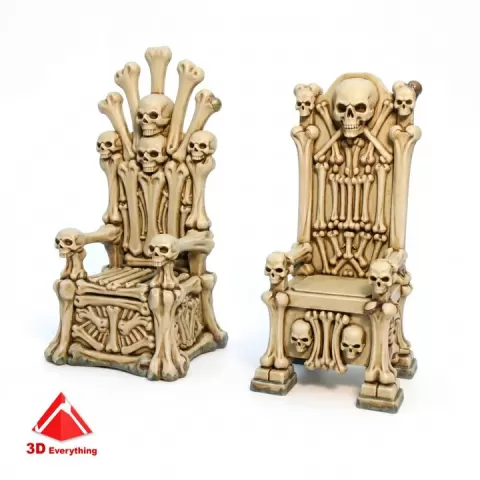 Fantasy skull chairs by 3D Everything