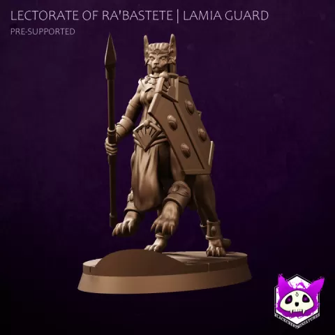 Lectorate of Ra'Bastete | Lamia Female Guard by Blackcrest Miniatures