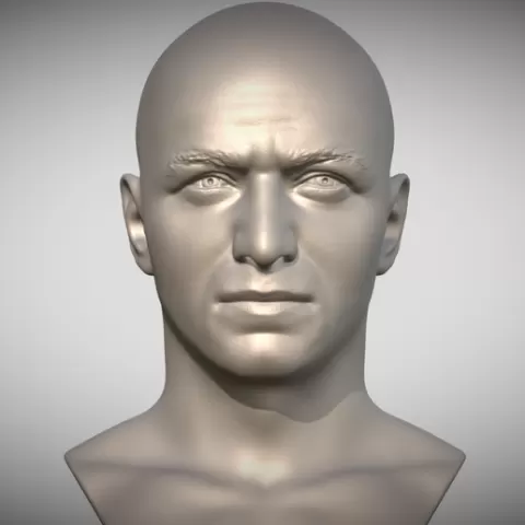 James McAvoy bust for 3D printing