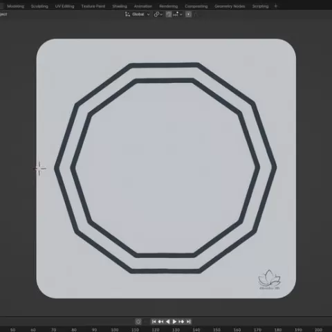 Double Decagon Radionic Chart (3D Model)