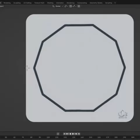 Decagon Radionic Chart (3D Model)