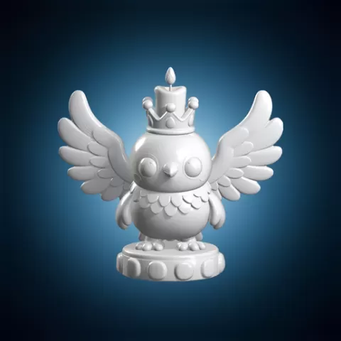 Chibi Phoenix Holder 3D Print Model