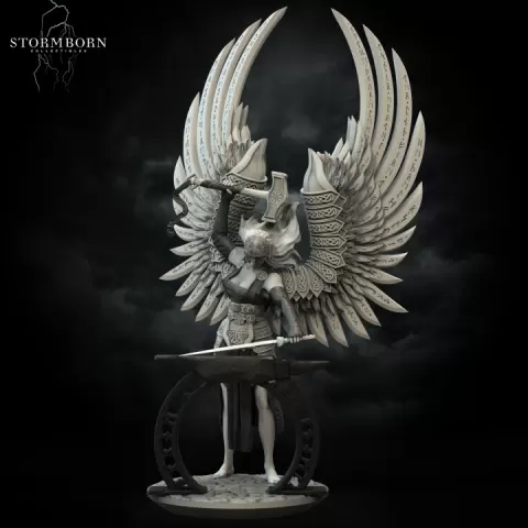 Sindra, Angel of the Forge (2 sizes included) by Stormborn Collectibles