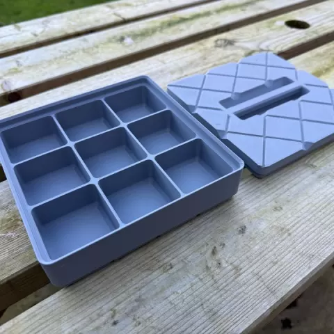 Stackable Generic Storage Boxes V2 25mm Deep Compartments by Peter Darton