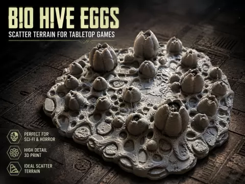 Bio Hive Eggs – Alien Scatter Terrain für Tabletop