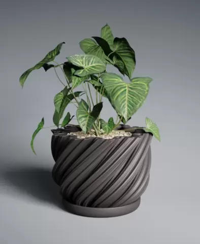 Planter Pot Spiral Koch