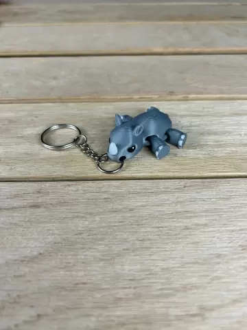 Chibi Rhino Keychain