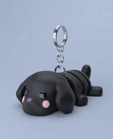 Flexi Labrador Keychain