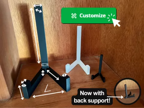 Simple Display Stand Parametric Fully Customizable