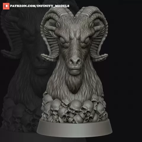 Bafomet Bust by InfinityModels