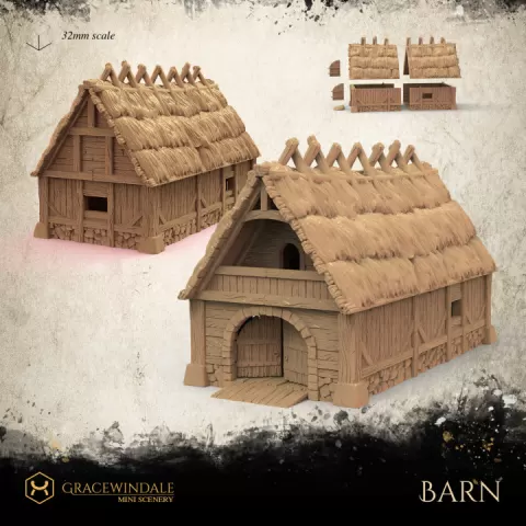 Barn by Gracewindale Mini Scenery