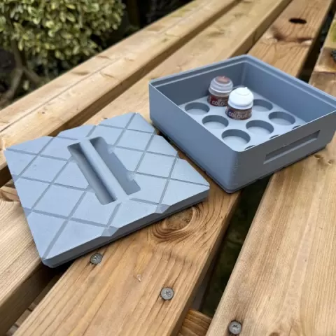 Stackable Citadel 12ml Pot Storage Boxes by Peter Darton