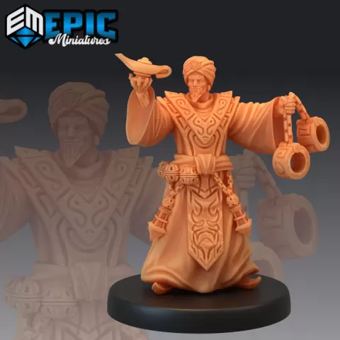 Djinni Hunter / Djinn Chaser / Sand Walker / Magical Lamp Tamer / Desert Dune Encounter by Epic-Miniatures