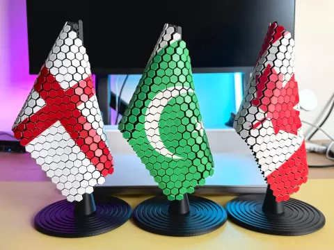 FlexWeave Fabric-Style World Flags (v2.0)