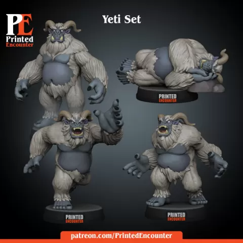 Yeti Set by Printed Encounter