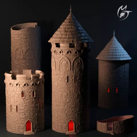 Wyrthstolt Tower - Gothic modular OpenLOCK terrain by Making Tlon