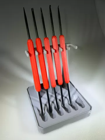Multibin insert for chunkier double-ended tools