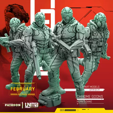 Cyberpunk - Chrome Goons - multipart squad by UNIT9