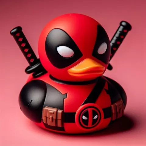 Deadpool Inspired Rubber Duck