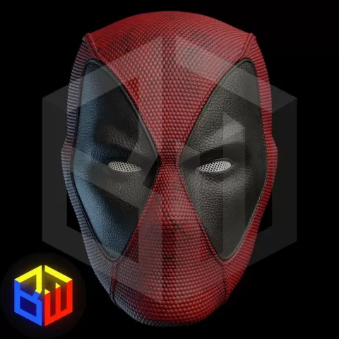Deadpool Comic Style Textured Helm