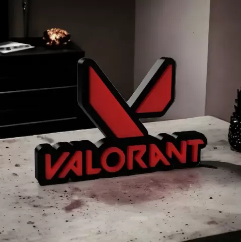 VALORANT LOGO DECOR - JessArt