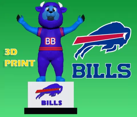 NFL - BUFFALO BILLS FOOTBALL MASCOT STATUE - KHUONGTAINANG