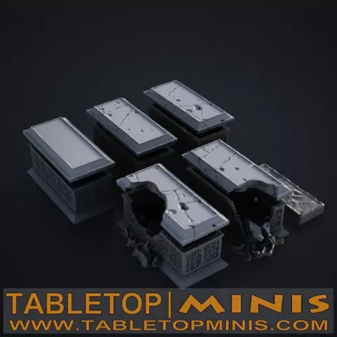 Basic Stone Sarcophagus by TableTopMinis