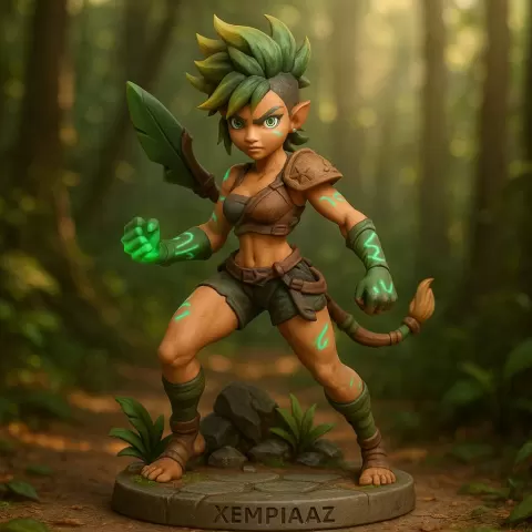 Anime style - obsidian series - ZIRA – Jungle Fury - Xempiaaz