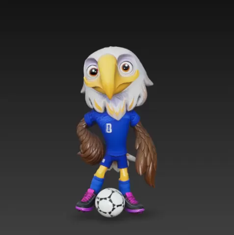 Clutch World Cup 2026 Mascot – Cute Football Character STL – 3D Print Figure