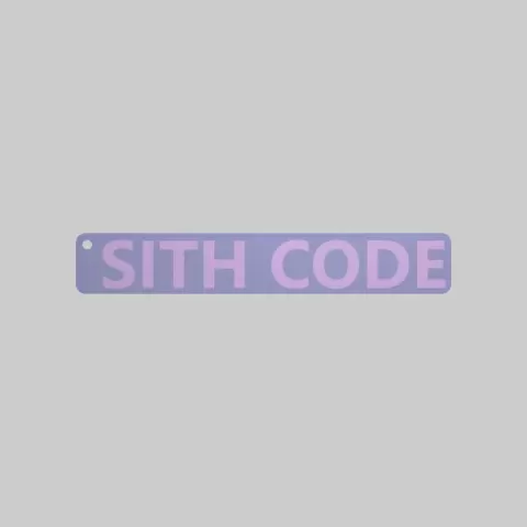 SITH CODE star wars keychain - XP3Design